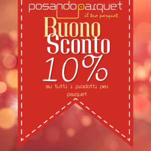 Posando Parquet - Red Discount Coupon Promotion Instagram Post